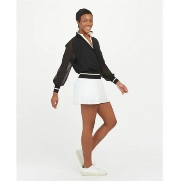 Spanx Get Moving Pleated Skirt White Size Small - Picture 1 of 9